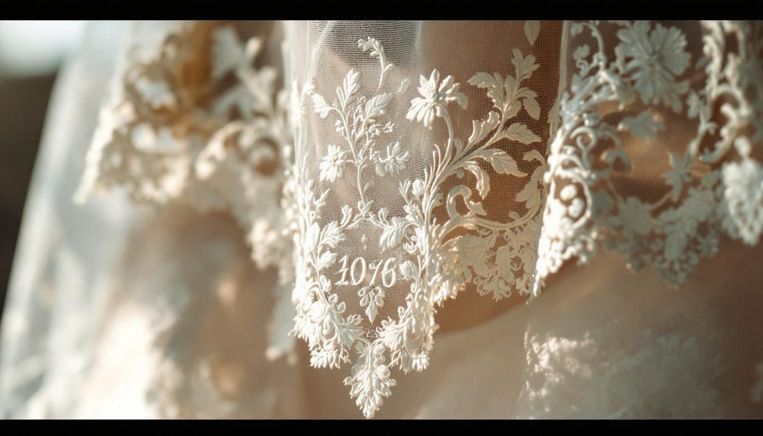 Custom Wedding Veil with Date: Personalize Your Love Story